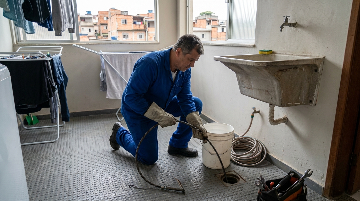 Desentupimento de Ralos Externos no Caçari, Boa Vista‑RR