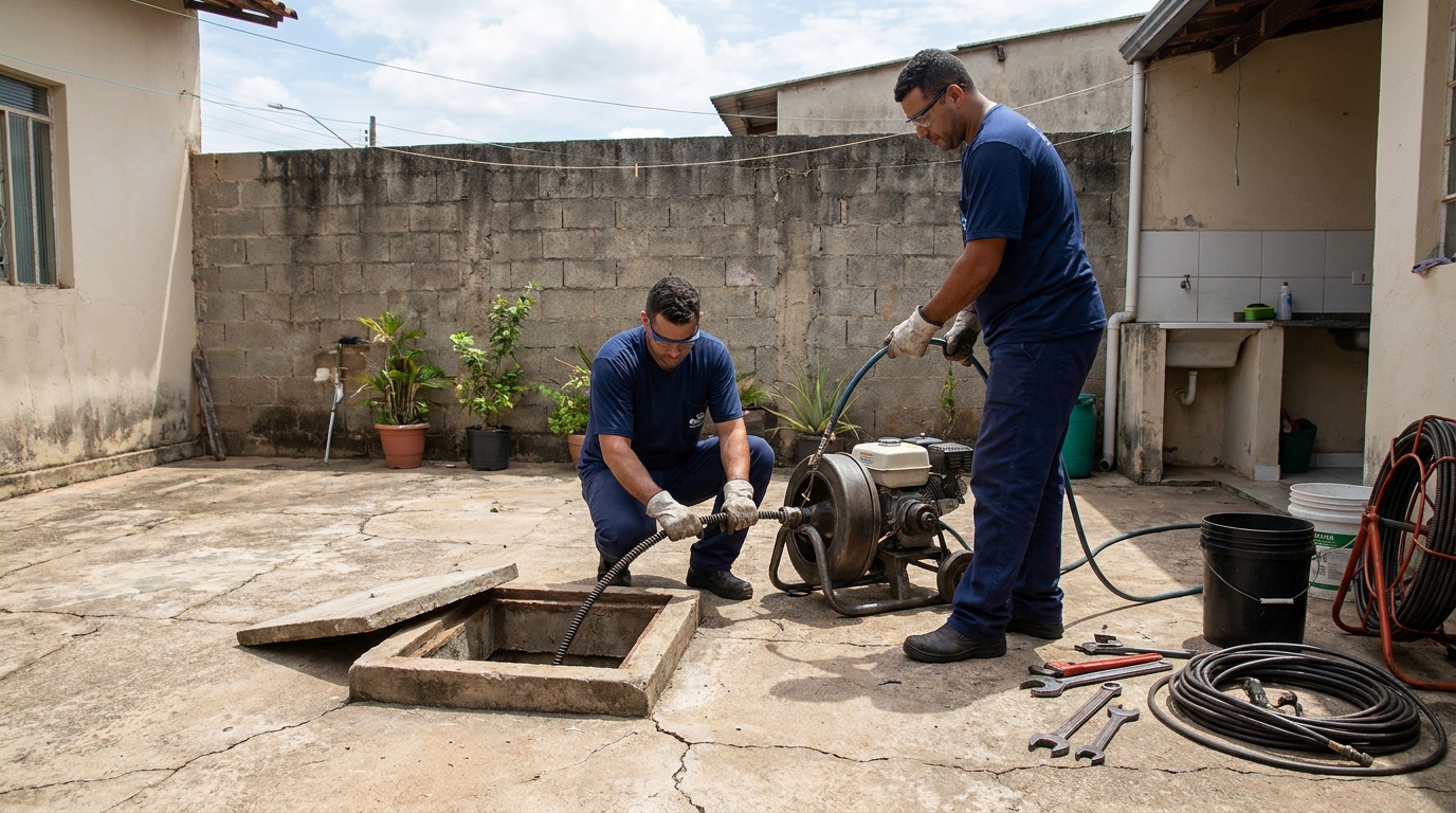 Sucção de Resíduos no Caimbé, Boa Vista‑RR
